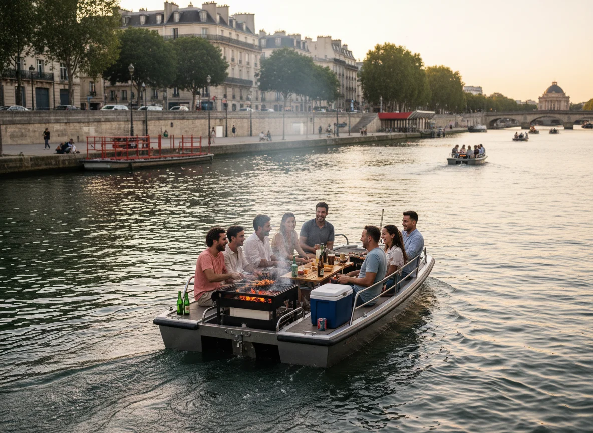BBQ Boat Paris : Location, tarifs et fonctionnement du barbecue flottant - Image 1